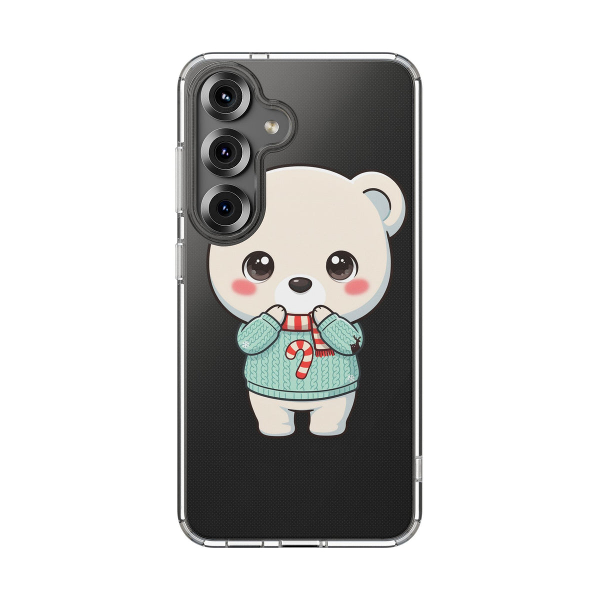 Kawaii Christmas Bear Phone Case for Holiday Season