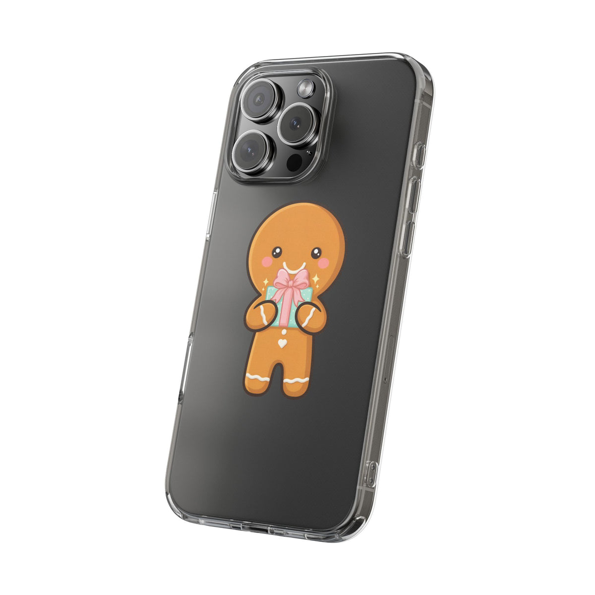 Gingerbread Man Phone Case, Cute Holiday Gift Design