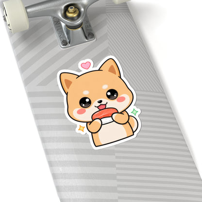 Kawaii Shiba Inu Sushi Sticker for Cute Decor
