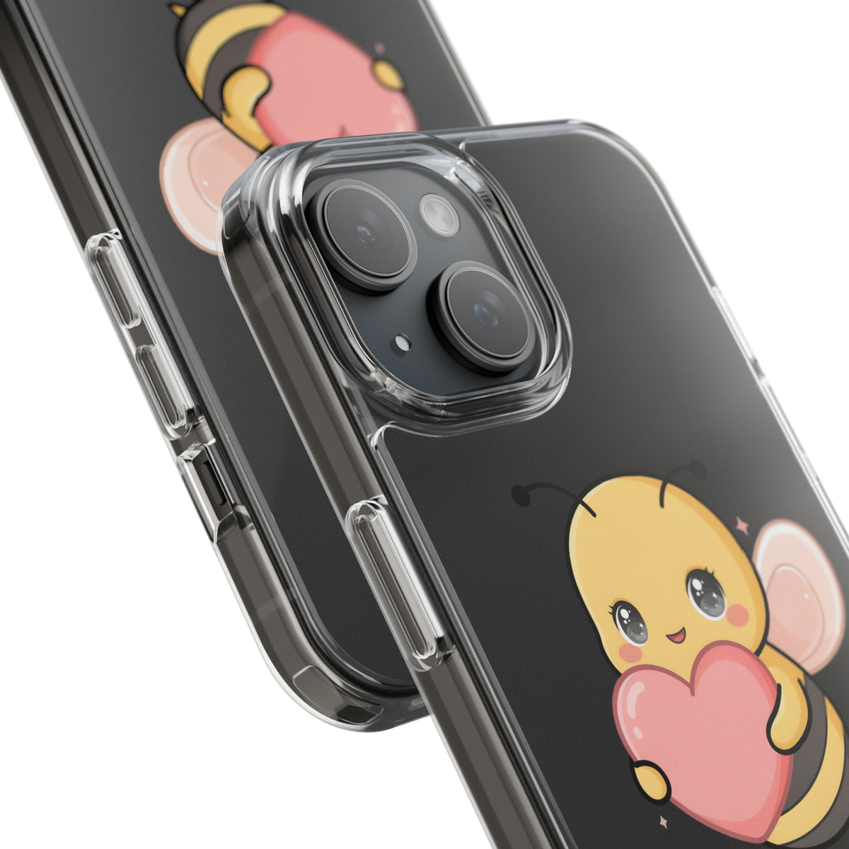 Kawaii Bee Clear Impact-Resistant Phone Case