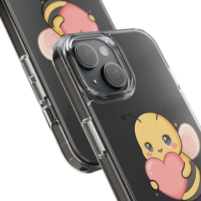 Kawaii Bee Clear Impact-Resistant Phone Case