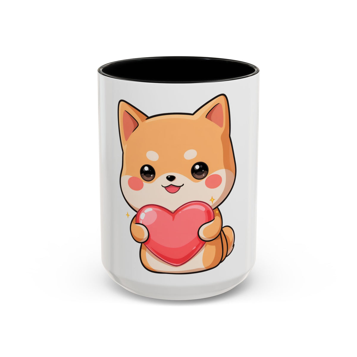 Kawaii Shiba Inu Accent Coffee Mug for Dog Lovers