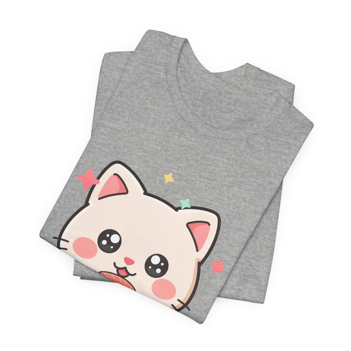 Kawaii Sushi Cat T-Shirt for Cat and Sushi Lovers