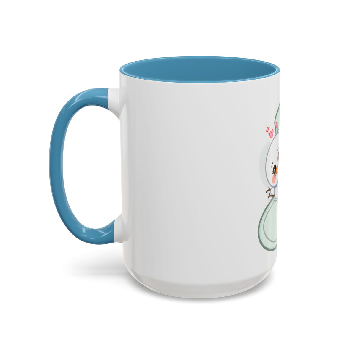 Christmas Snowman Accent Coffee Mug, Cute Holiday Gift