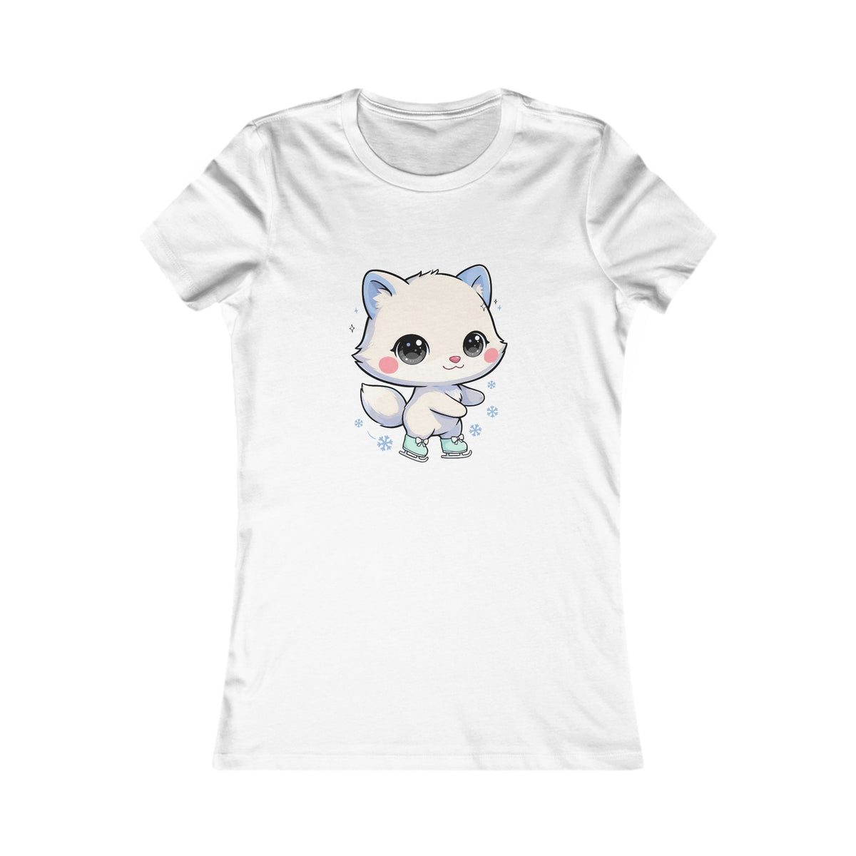 Kawaii Arctic Fox T-Shirt for Cute Winter Style