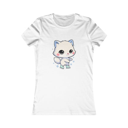 Kawaii Arctic Fox T-Shirt for Cute Winter Style