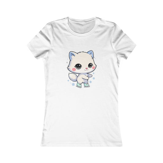 Kawaii Arctic Fox T-Shirt for Cute Winter Style