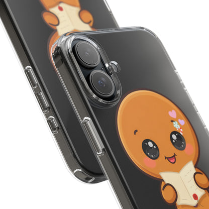 Gingerbread Man Phone Case, Cute Christmas Letter Reader