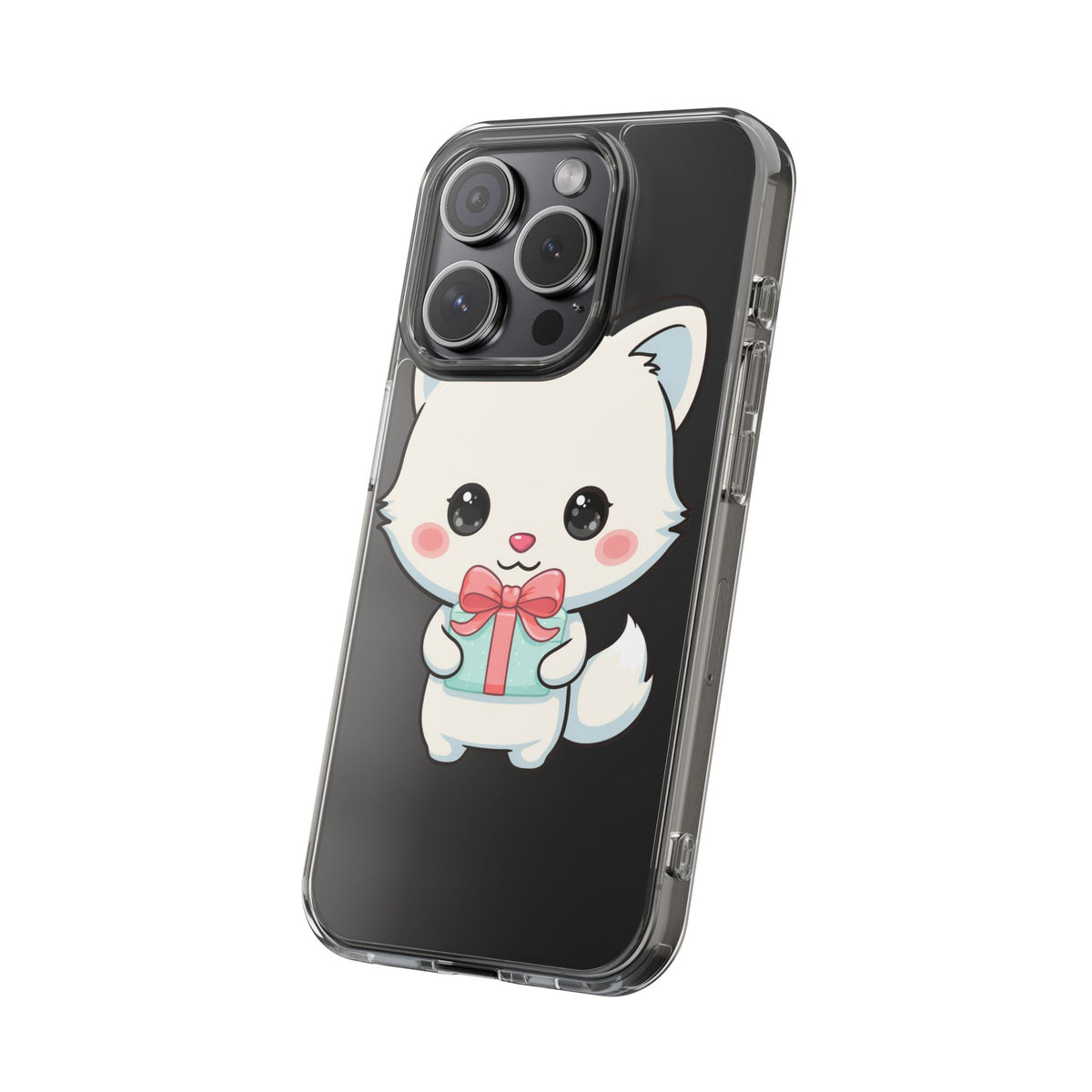 Kawaii Arctic Fox Phone Case with Gift