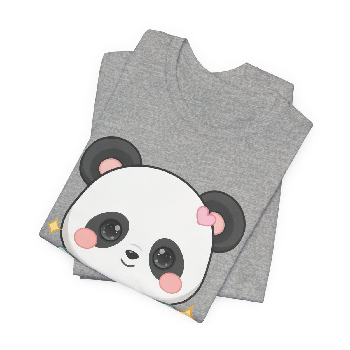 Kawaii Panda T-Shirt, Cozy Blanket Chibi Animal Tee