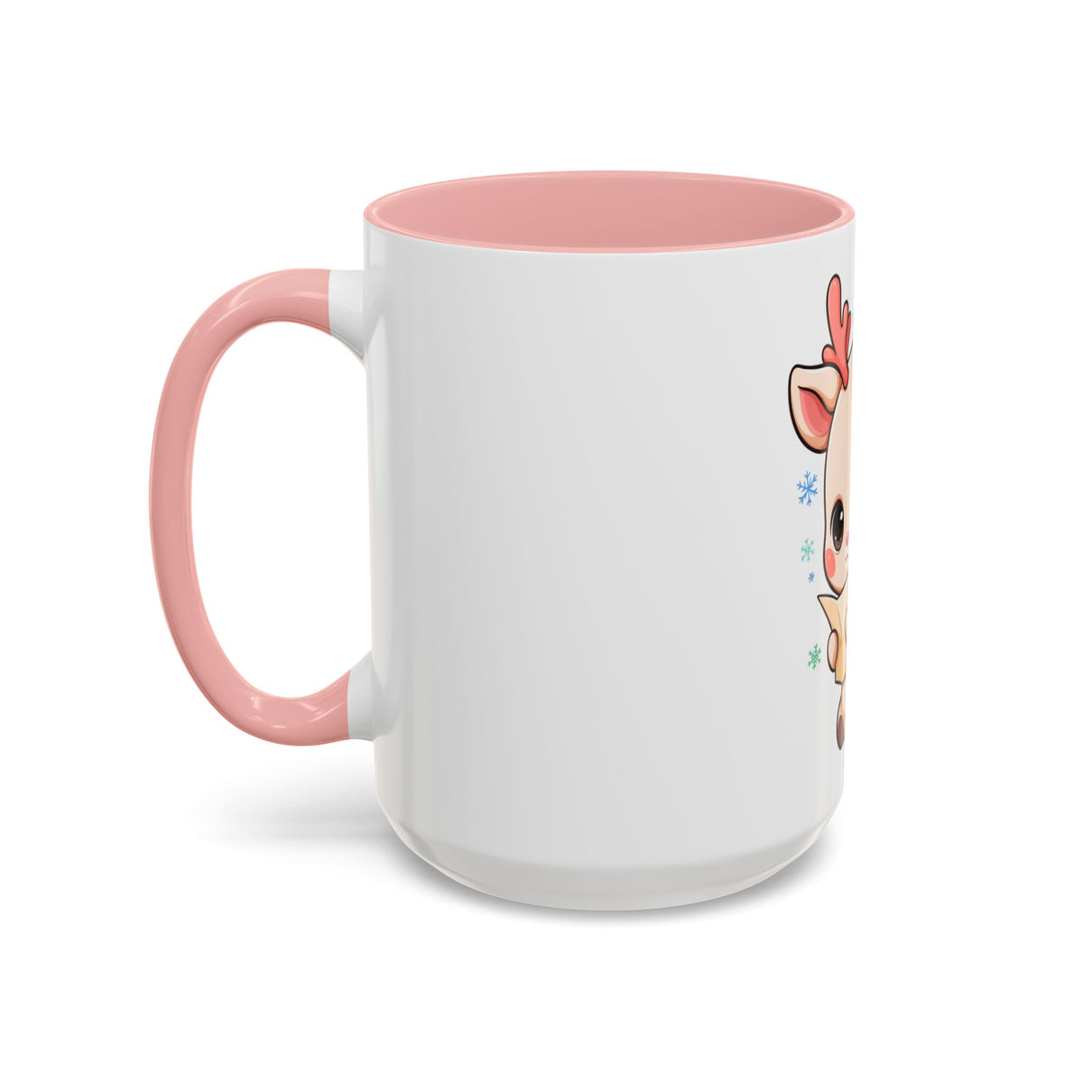 Christmas Reindeer Accent Coffee Mug for Cozy Holiday Mornings