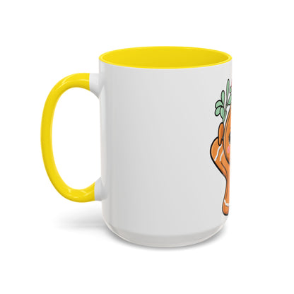 Kawaii Gingerbread Mug with Mistletoe | Christmas Accent Mug