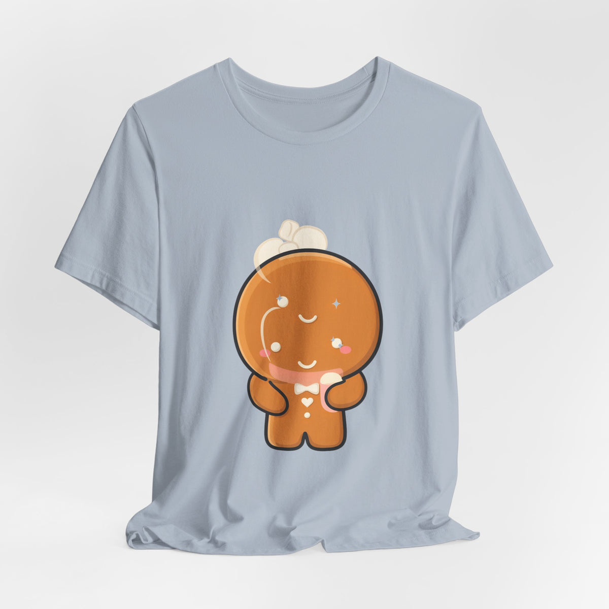 Kawaii Gingerbread Man T-Shirt for Cozy Cocoa Fans