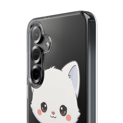 Christmas Fox Clear Phone Case, Kawaii Cookie Baker