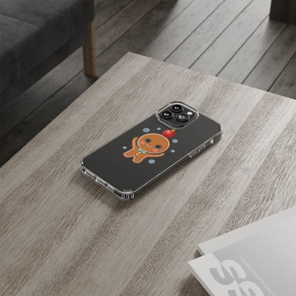 Christmas Gingerbread Phone Case, Cute Kawaii Holiday Gift