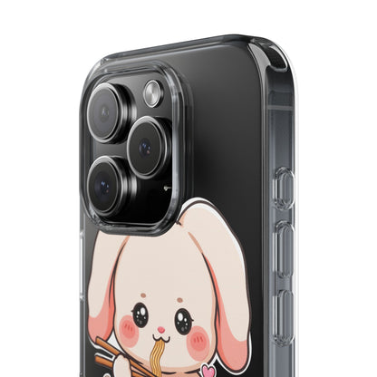 Kawaii Ramen Bunny Clear Impact-Resistant Case