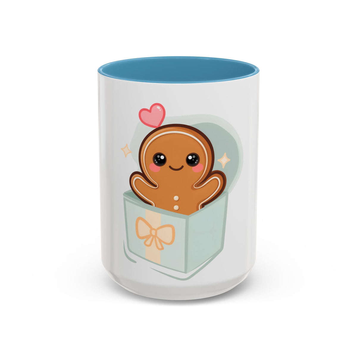 Gingerbread Gift Mug, Cute Holiday Accent Coffee Mug