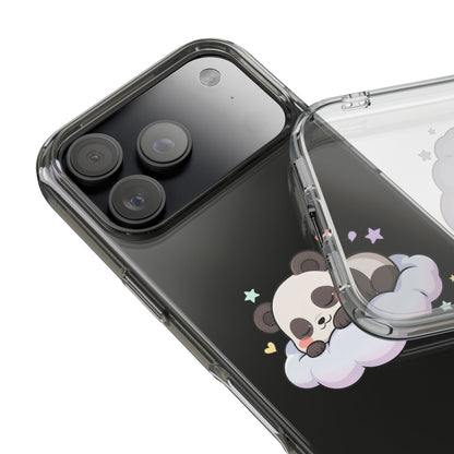 Sleeping Panda Clear Impact-Resistant Phone Case
