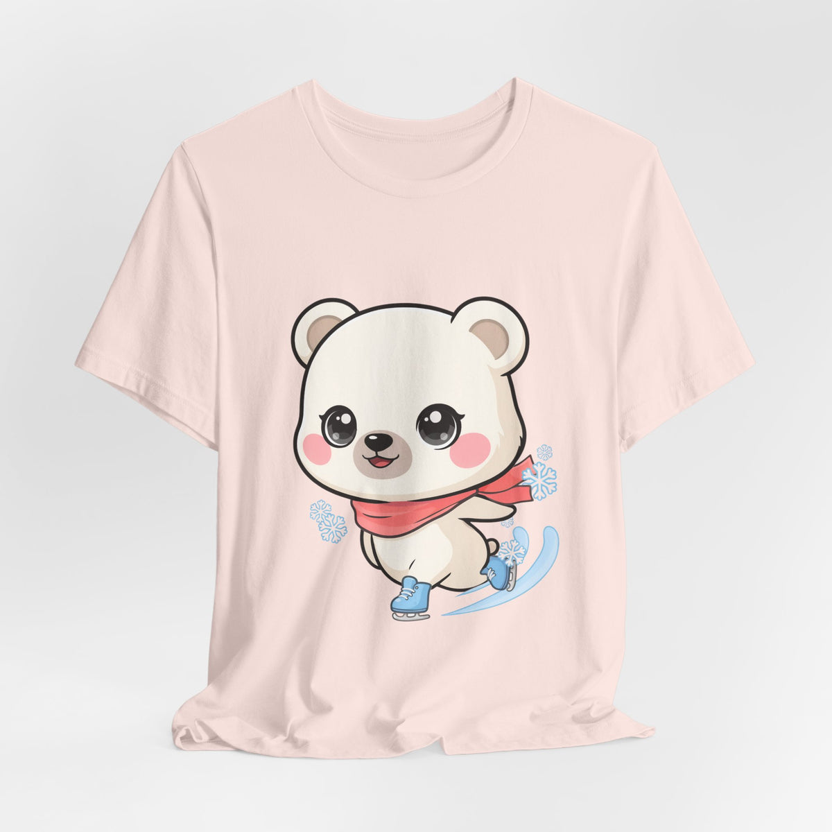 Kawaii Ice Skating Polar Bear Tee for Winter Gift Giving