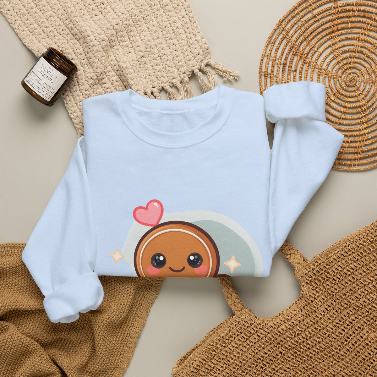 Kawaii Gingerbread Sweatshirt for Cozy Holiday Mornings