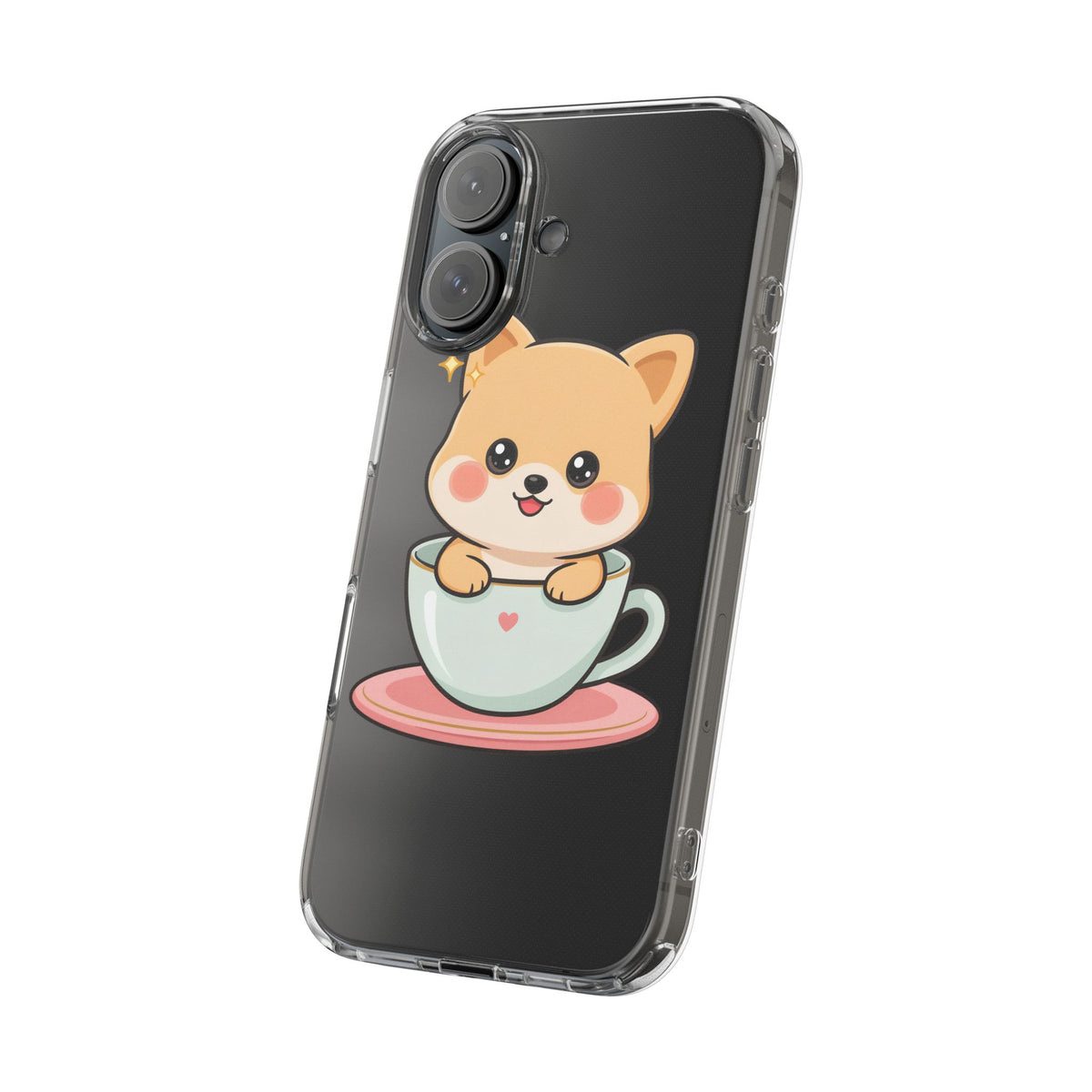 Kawaii Shiba Inu Phone Case – Cute Puppy in a Teacup
