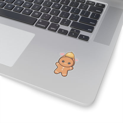 Christmas Gingerbread Sticker – Cute Kawaii Holiday Decor