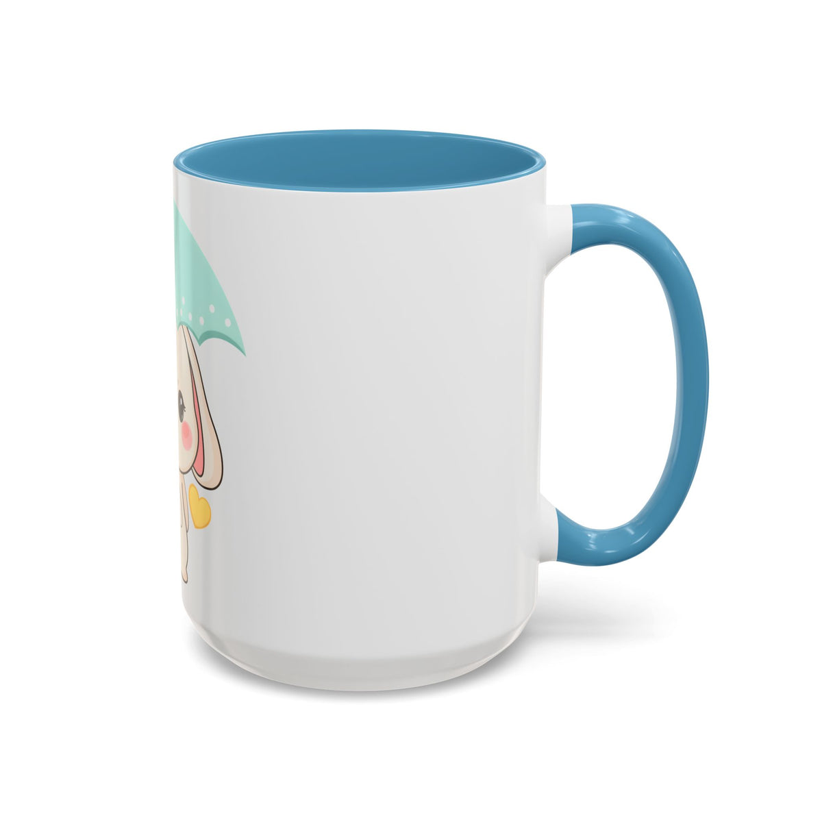 Kawaii Bunny Accent Coffee Mug for a Cheerful Desk