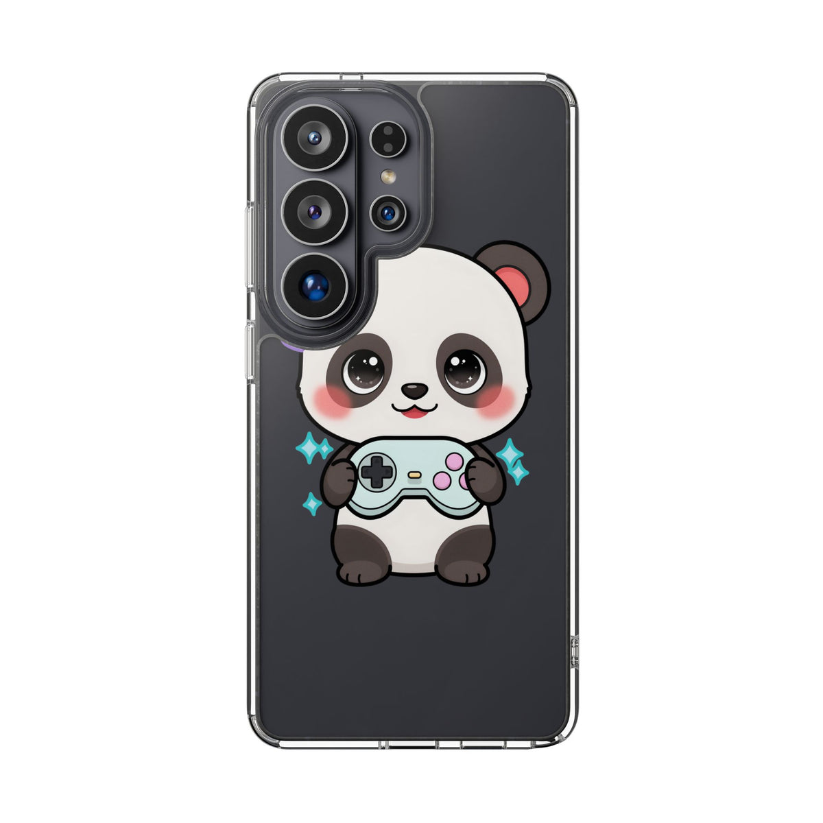 Gamer Panda Clear Impact-Resistant Phone Case