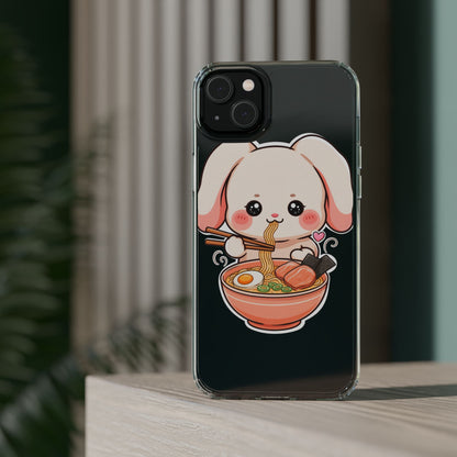Kawaii Ramen Bunny Clear Impact-Resistant Case