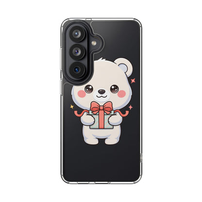 Kawaii Polar Bear Gift Phone Case for Holiday Gifting