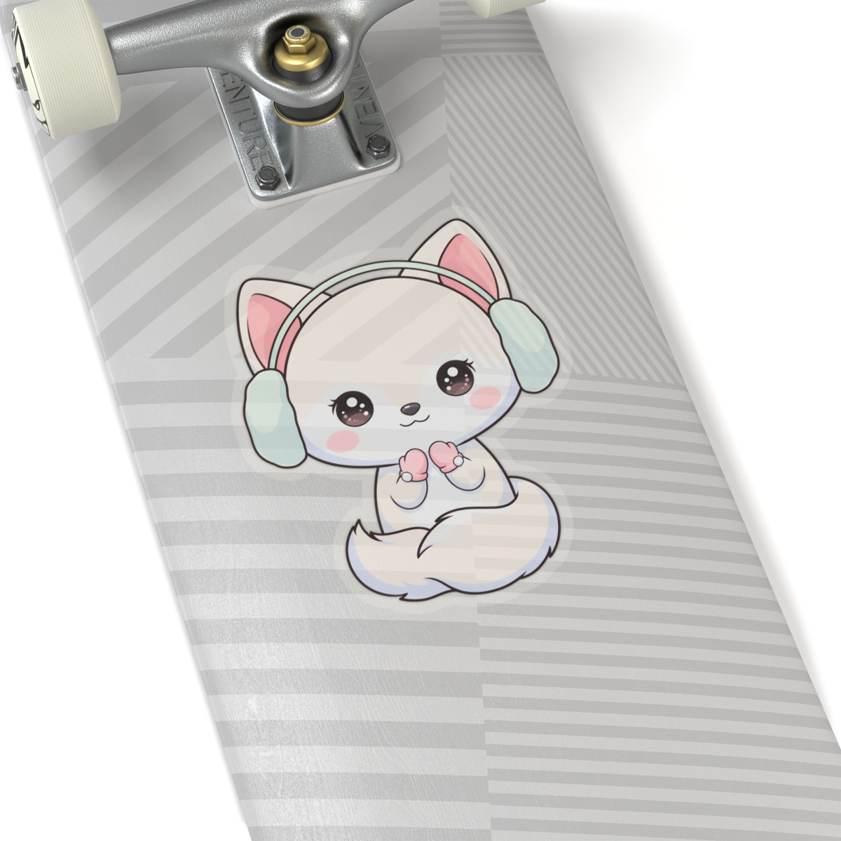 Kawaii Arctic Fox Sticker for Cozy Winter Vibes