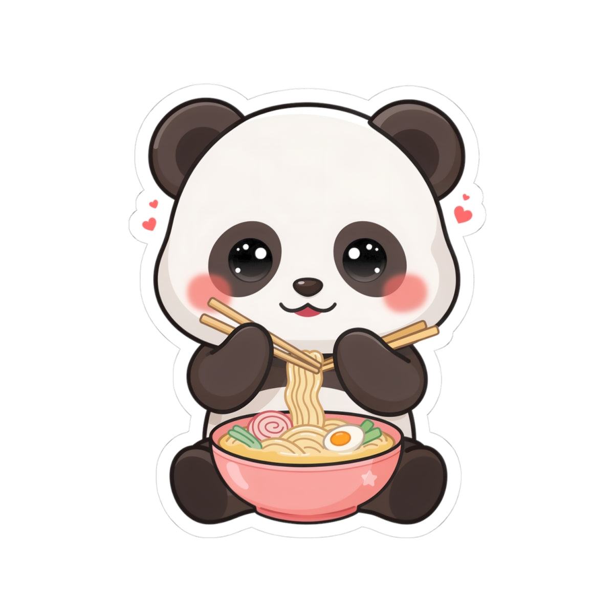 Kawaii Panda Ramen Sticker for Cozy Desk Decor