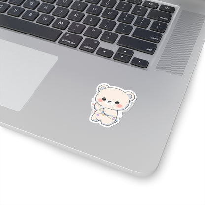 Kawaii Polar Bear Sticker for Cozy Desk Decor