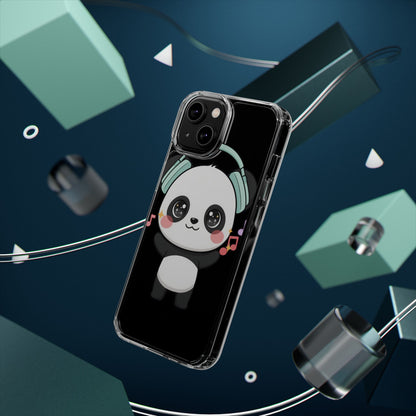 Kawaii Panda Phone Case with Headphones
