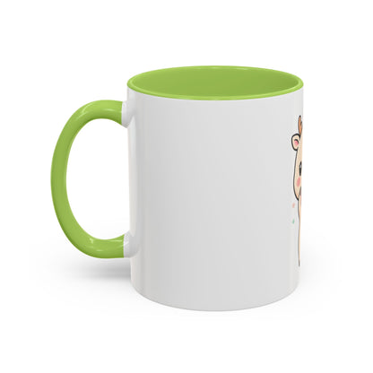 Kawaii Reindeer Christmas Accent Coffee Mug
