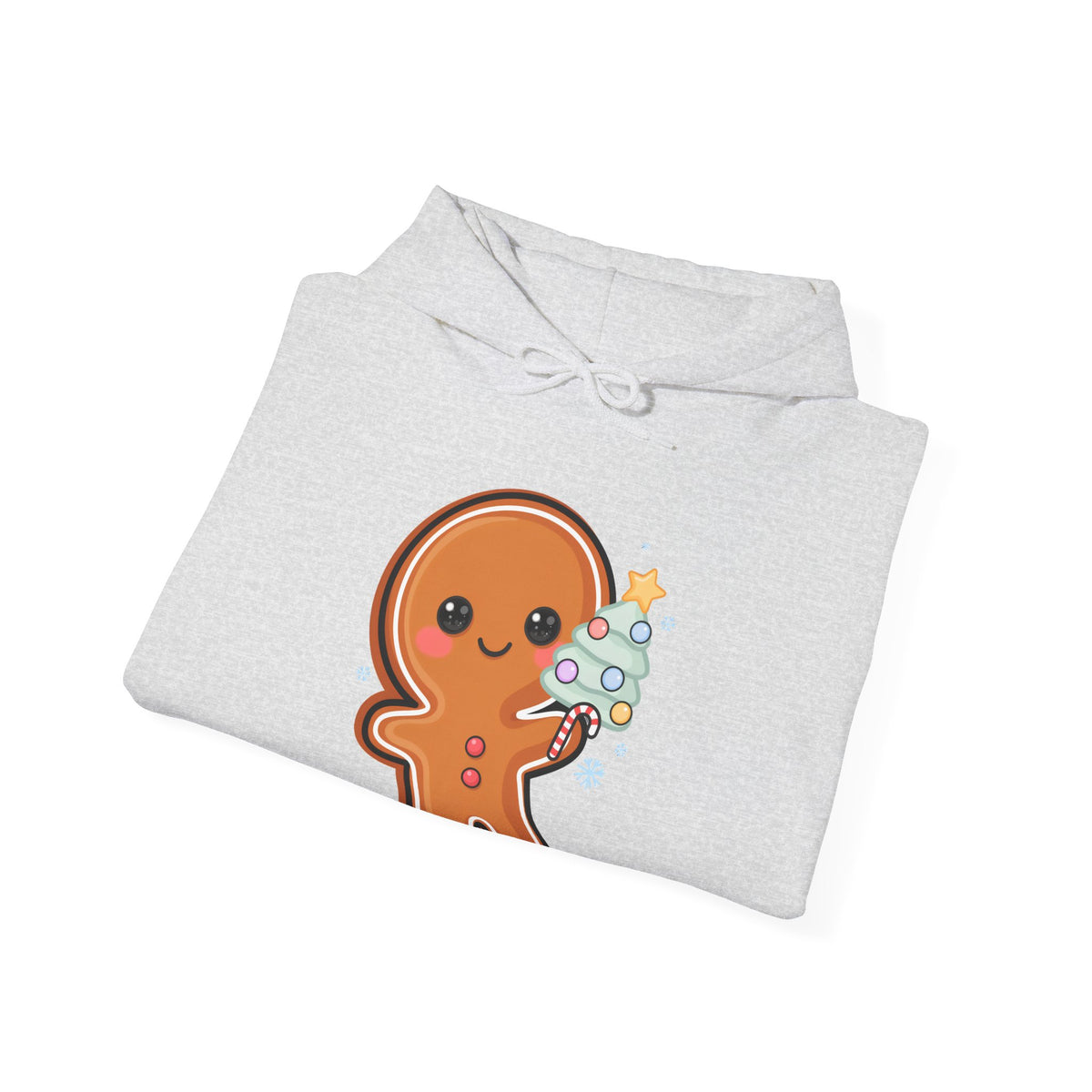 Gingerbread Christmas Hoodie, Kawaii Tree Decorating Sweatshirt
