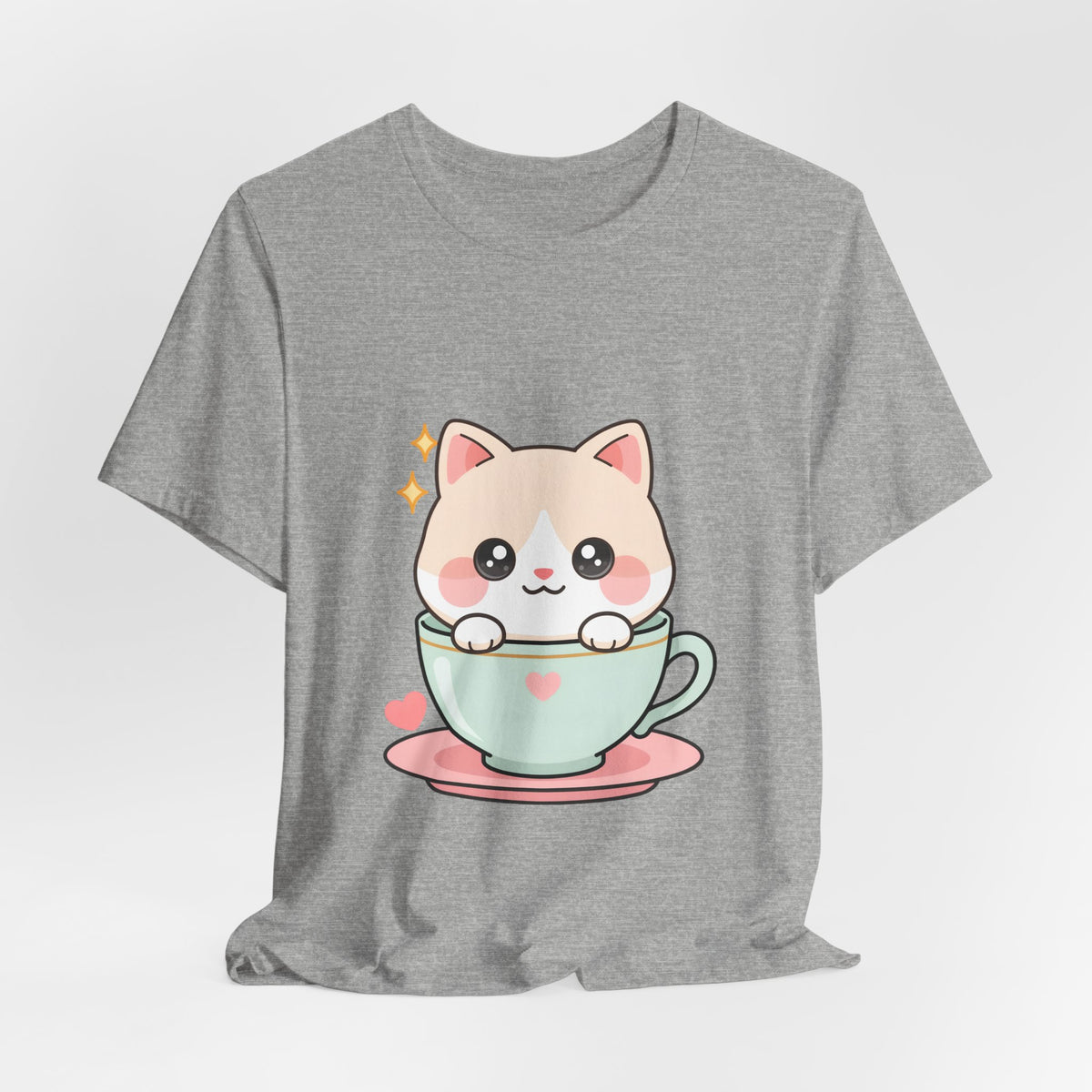 Kawaii Cat T-Shirt for Cute Cat and Chibi Art Fans