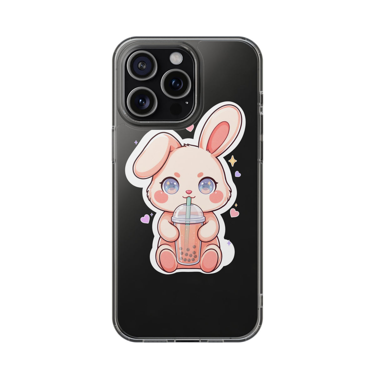 Kawaii Bunny Bubble Tea Phone Case for Boba Lovers