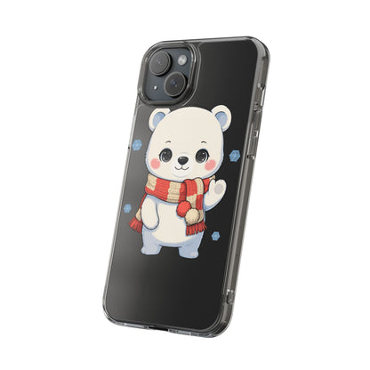 Kawaii Polar Bear Phone Case – Cozy Christmas Cub