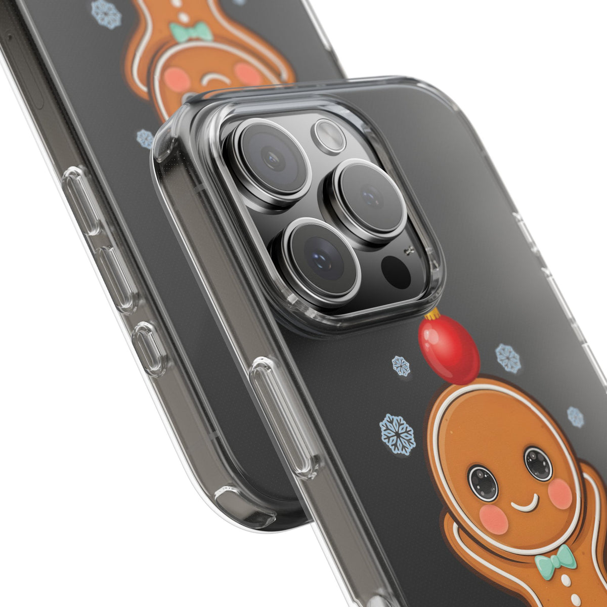 Christmas Gingerbread Phone Case, Cute Kawaii Holiday Gift
