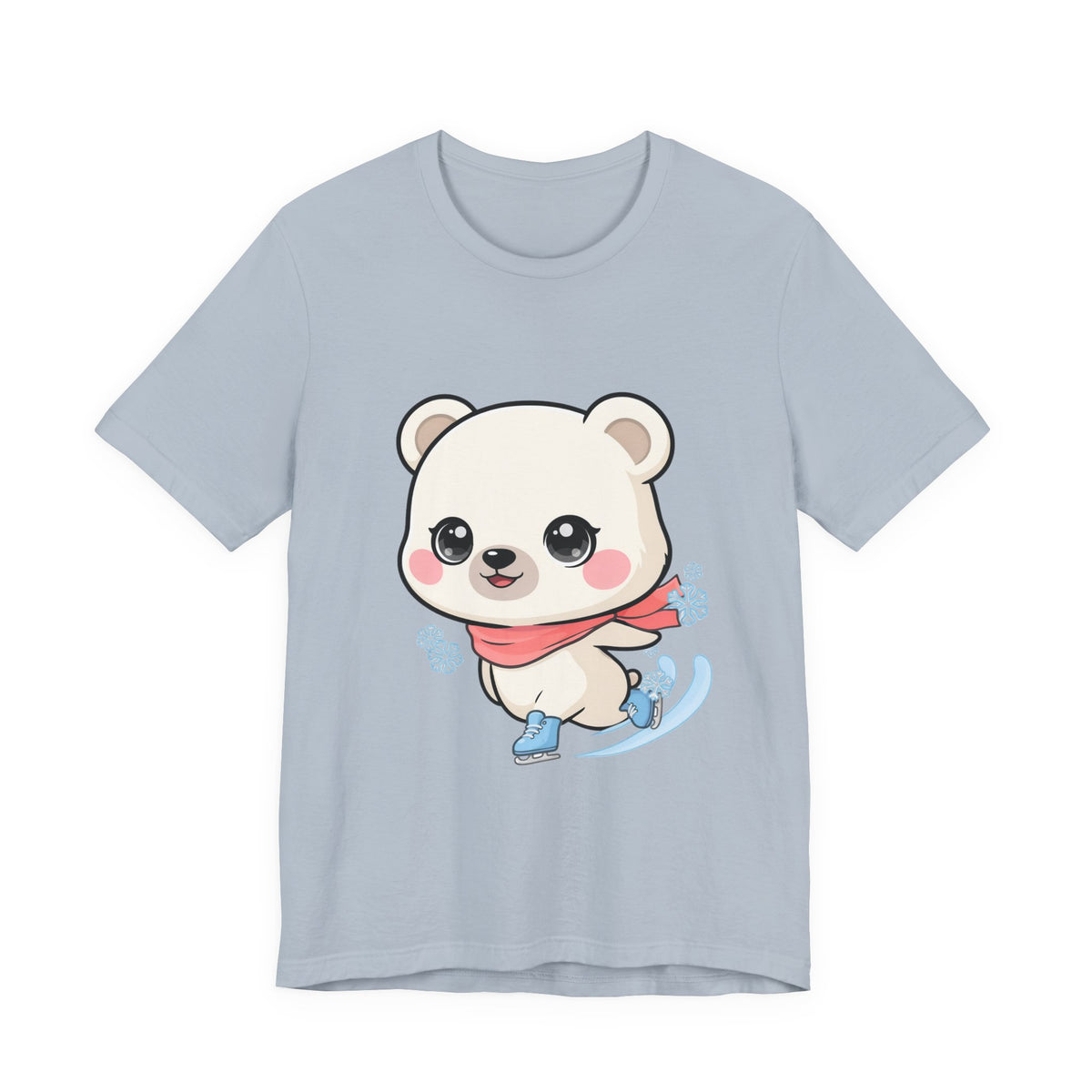 Kawaii Ice Skating Polar Bear Tee for Winter Gift Giving