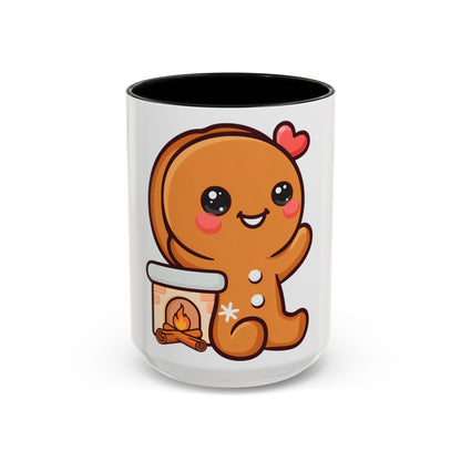 Kawaii Gingerbread Mug for Cozy Winter Coffee Breaks