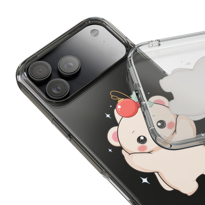 Kawaii Christmas Bear Phone Case for Cozy Holiday Days
