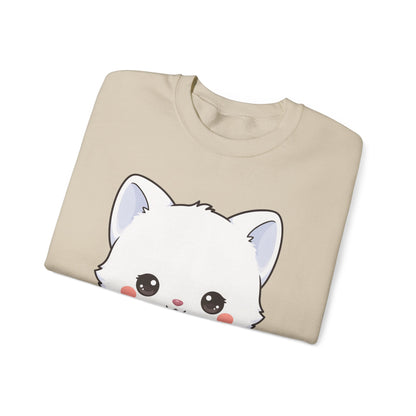 Christmas Cookie Fox Sweatshirt, Kawaii Arctic Fox Crewneck