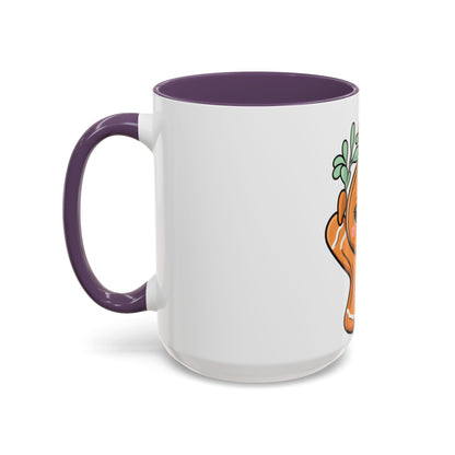 Kawaii Gingerbread Mug with Mistletoe | Christmas Accent Mug