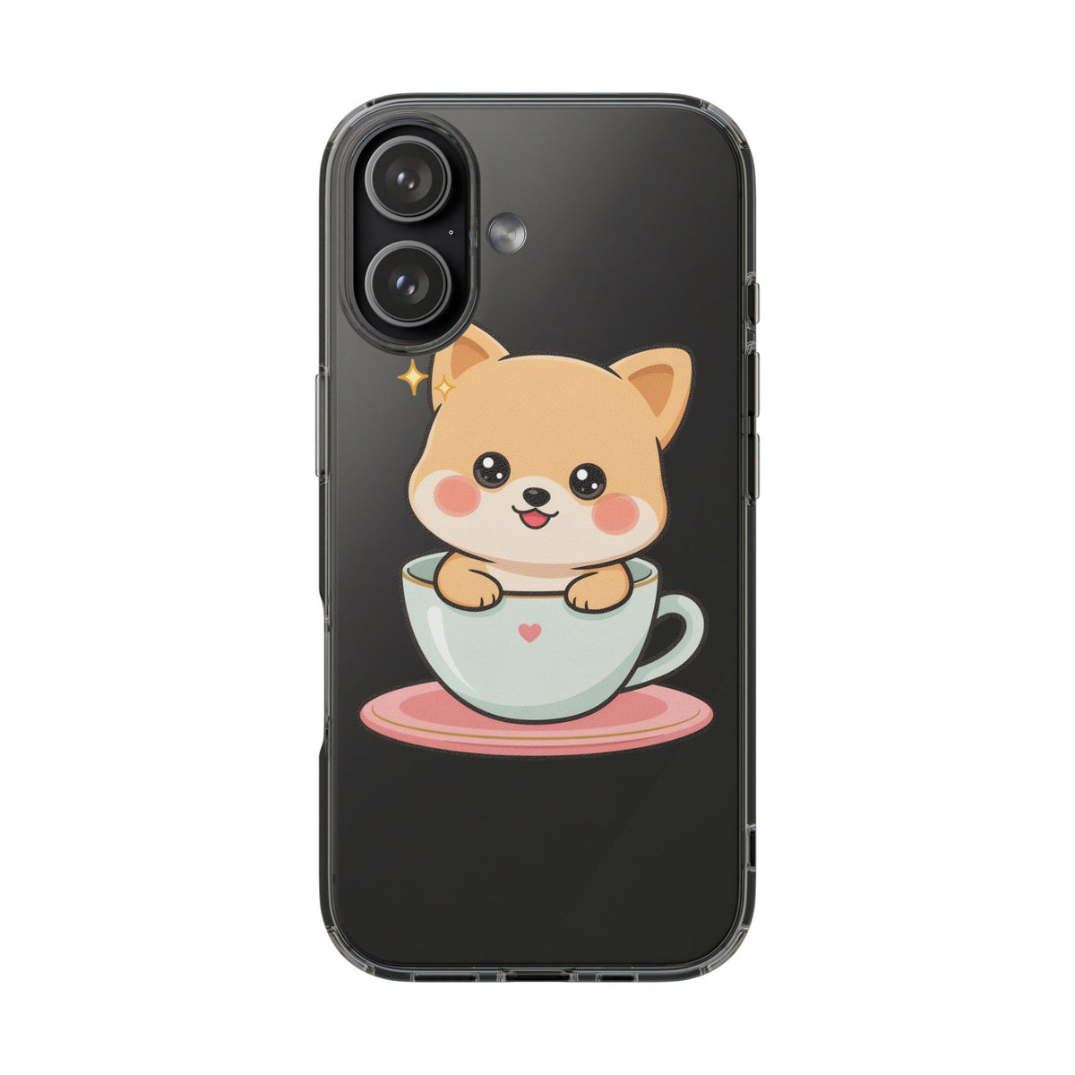 Kawaii Shiba Inu Phone Case – Cute Puppy in a Teacup