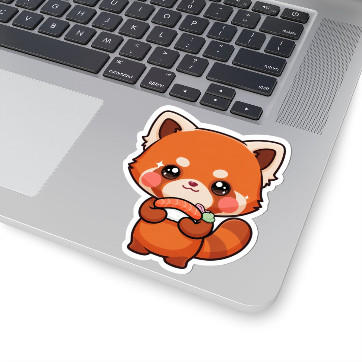 Kawaii Red Panda Sushi Kiss-Cut Sticker Gift
