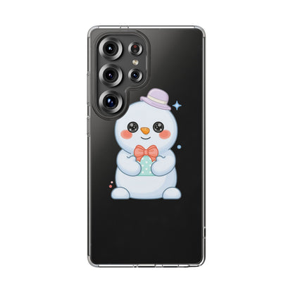 Kawaii Snowman Phone Case for Cheerful Winter Days