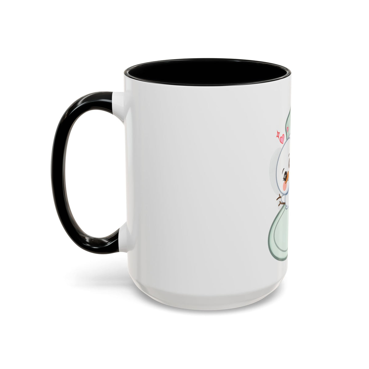 Christmas Snowman Accent Coffee Mug, Cute Holiday Gift