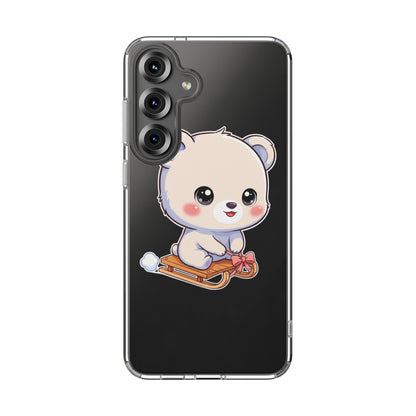Kawaii Polar Bear Phone Case, Cute Winter Gift